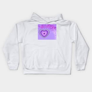 purple heart Kids Hoodie